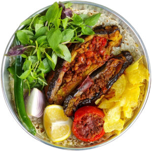 بادمجان شکم پر